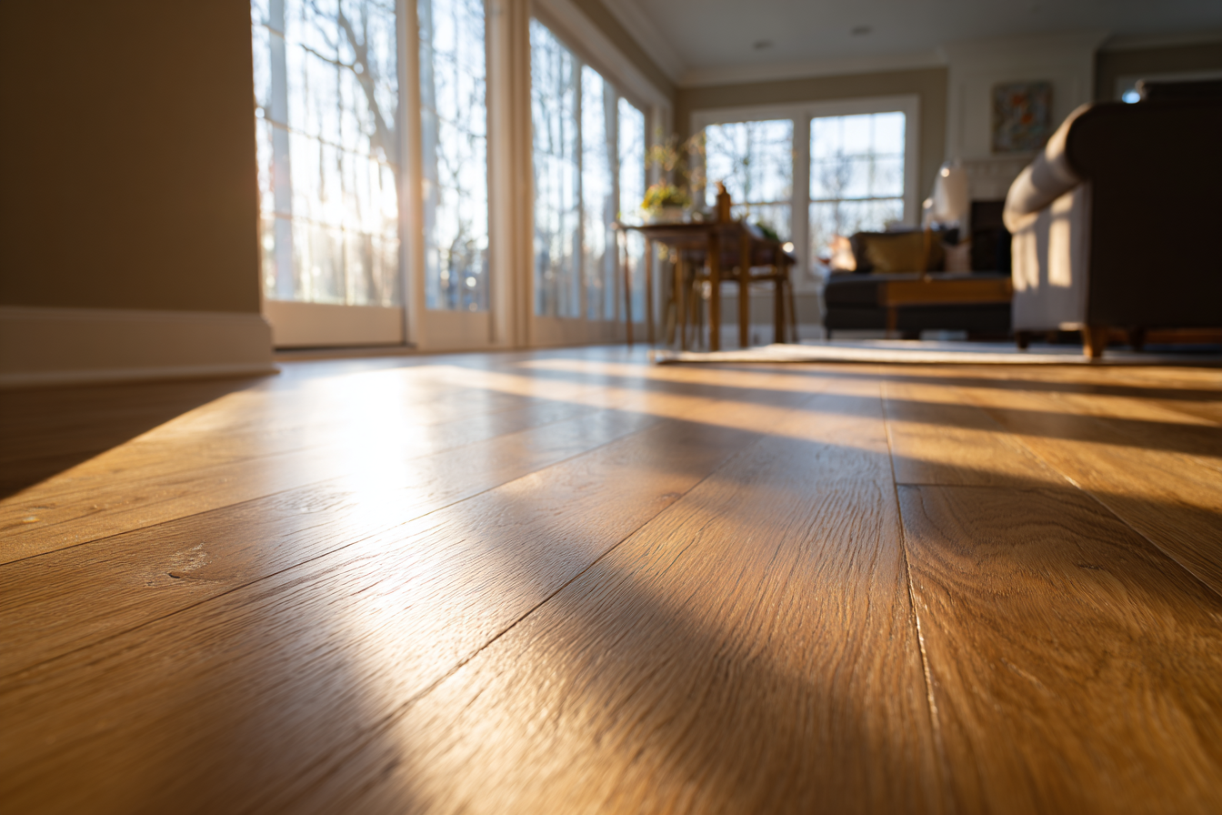 Hardwood and tile flooring installation in Detroit home by Arise Above Construction