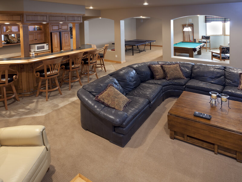Basement remodeling and finishing in Detroit by Arise Above Construction