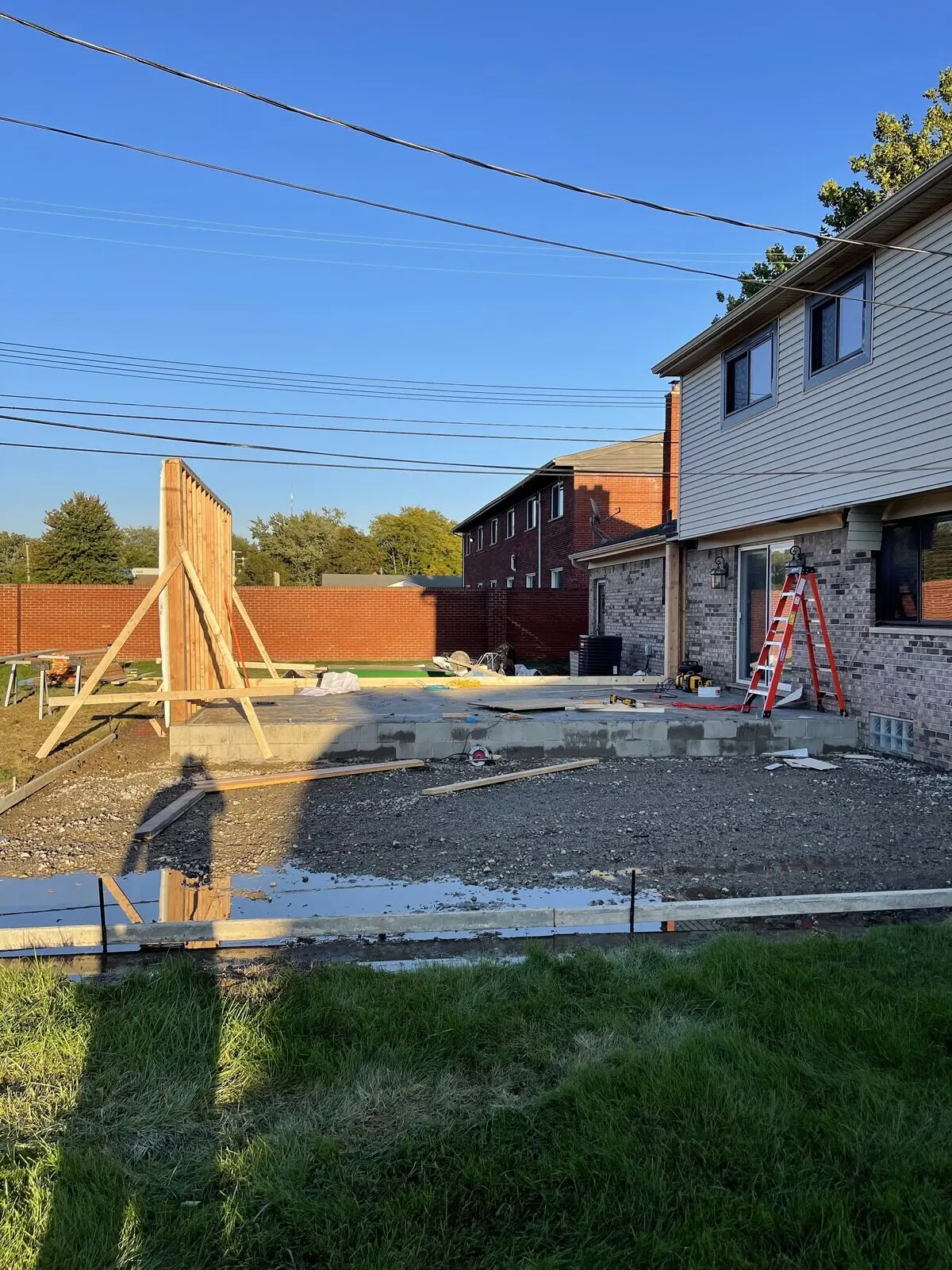 Early framing of the addition