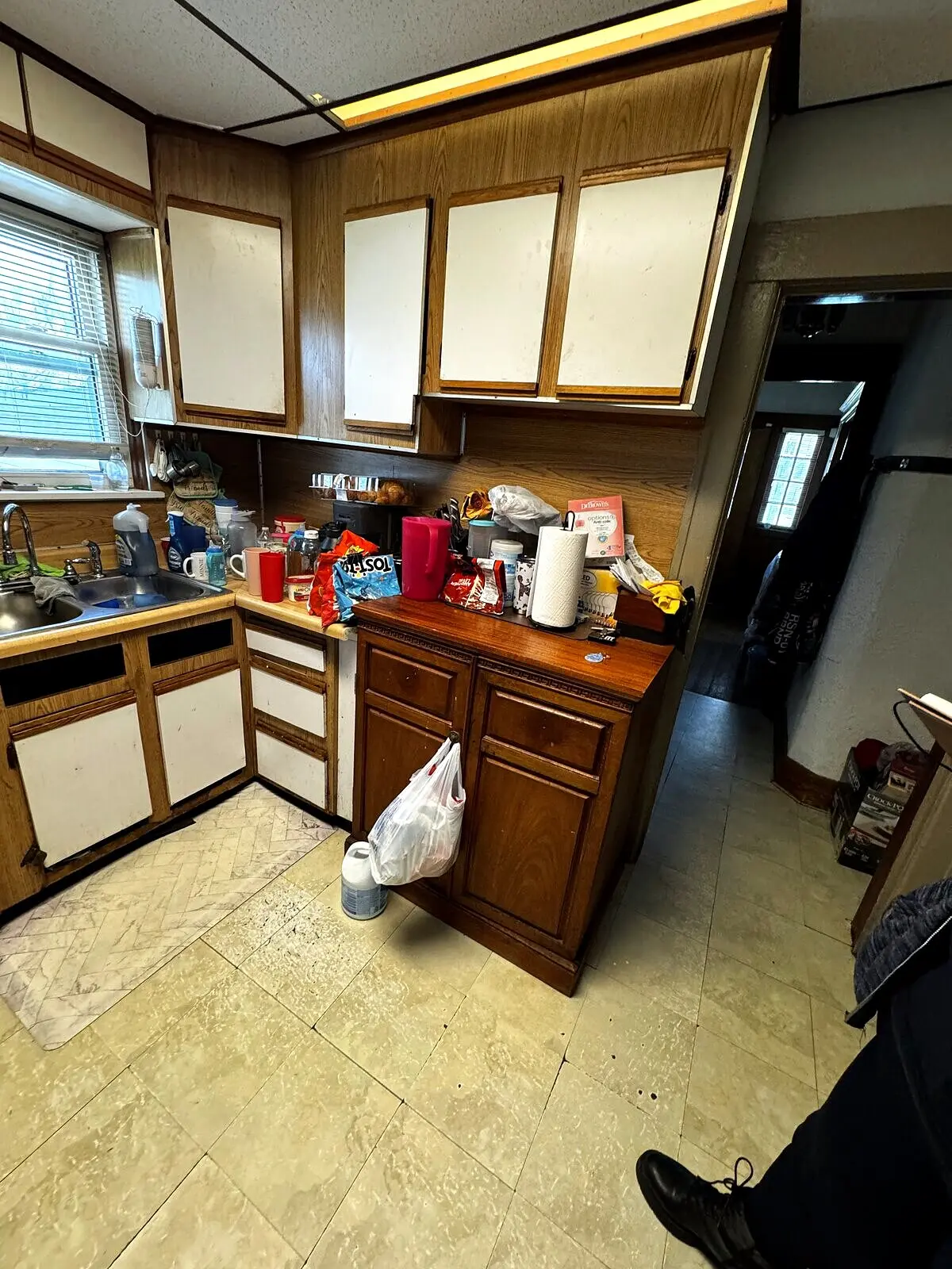 Original bathroom layout before renovation