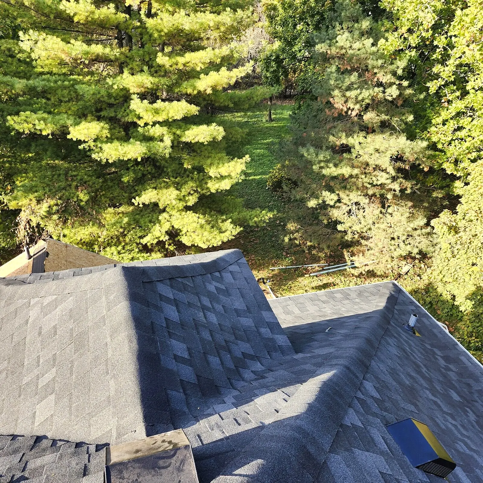 Roof tear-off revealing hidden damage